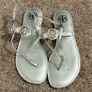 Tory Burch Ali Sandals - Silver